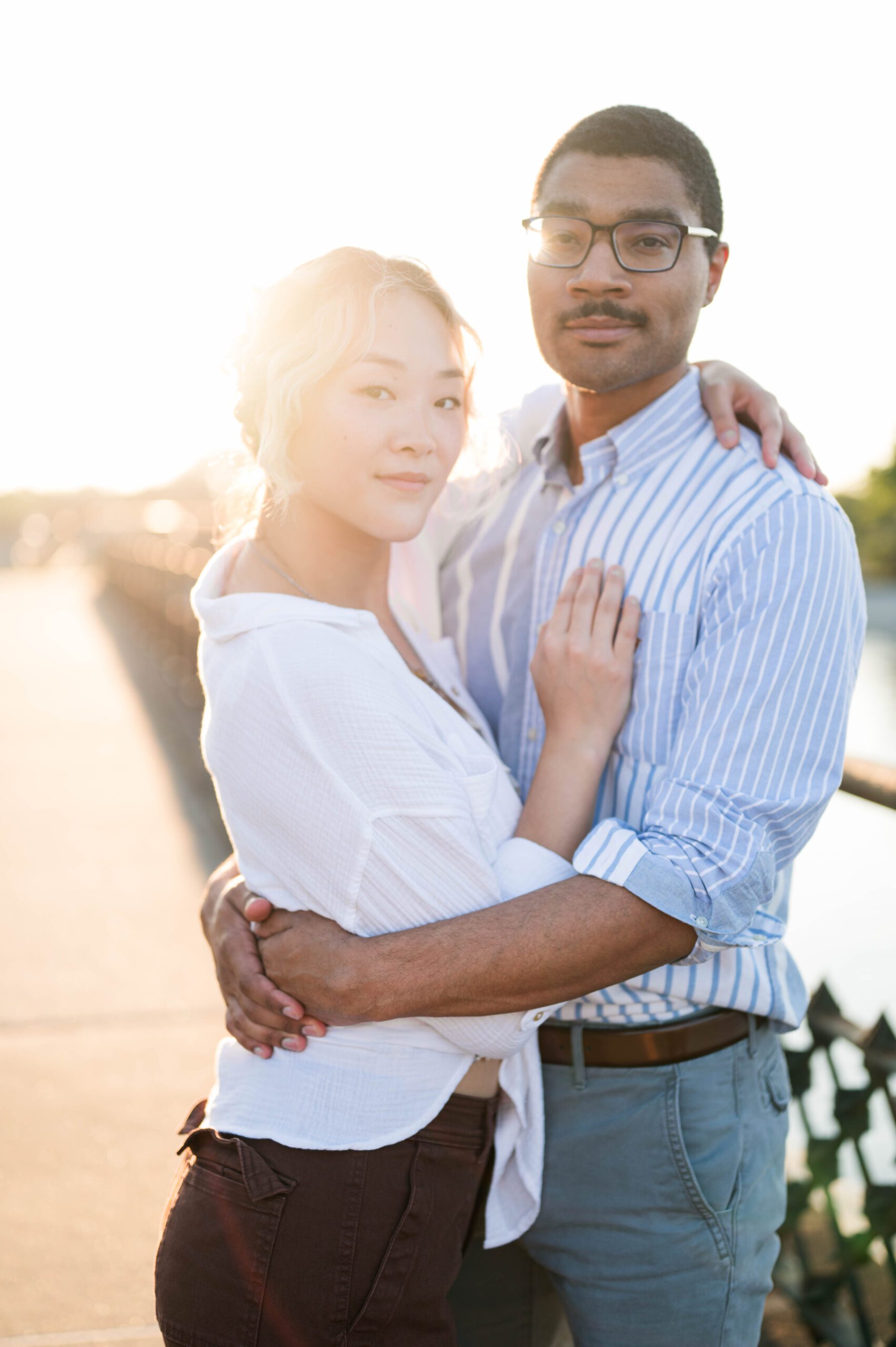 Golden Hour Anniversary Session at the Crescent Hill Reservoir in Louisville, KY