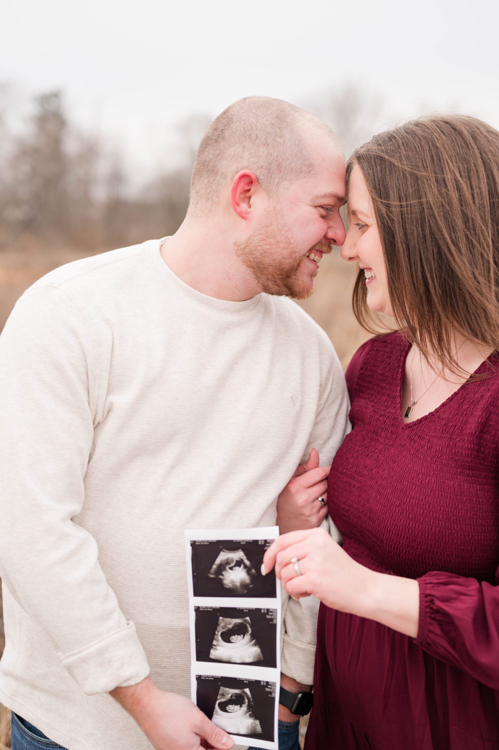 Couple Holds Ultrasound for Pregnancy Announcement