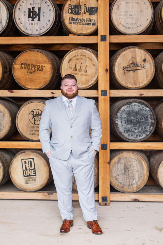 Groom portraits on his wedding day