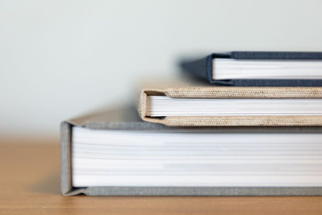 Family photo albums.
