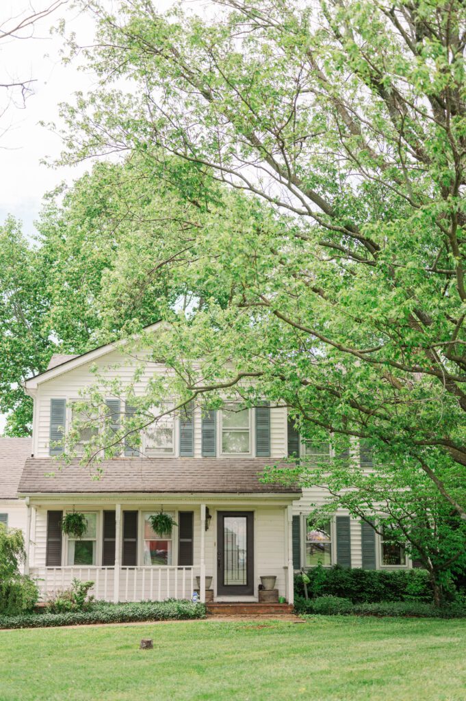 The getting ready house for a wedding day near Lexington, KY