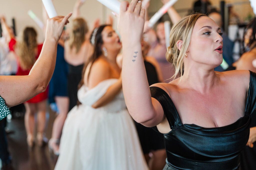 The dancing gets started for a wedding day at The Jefferson