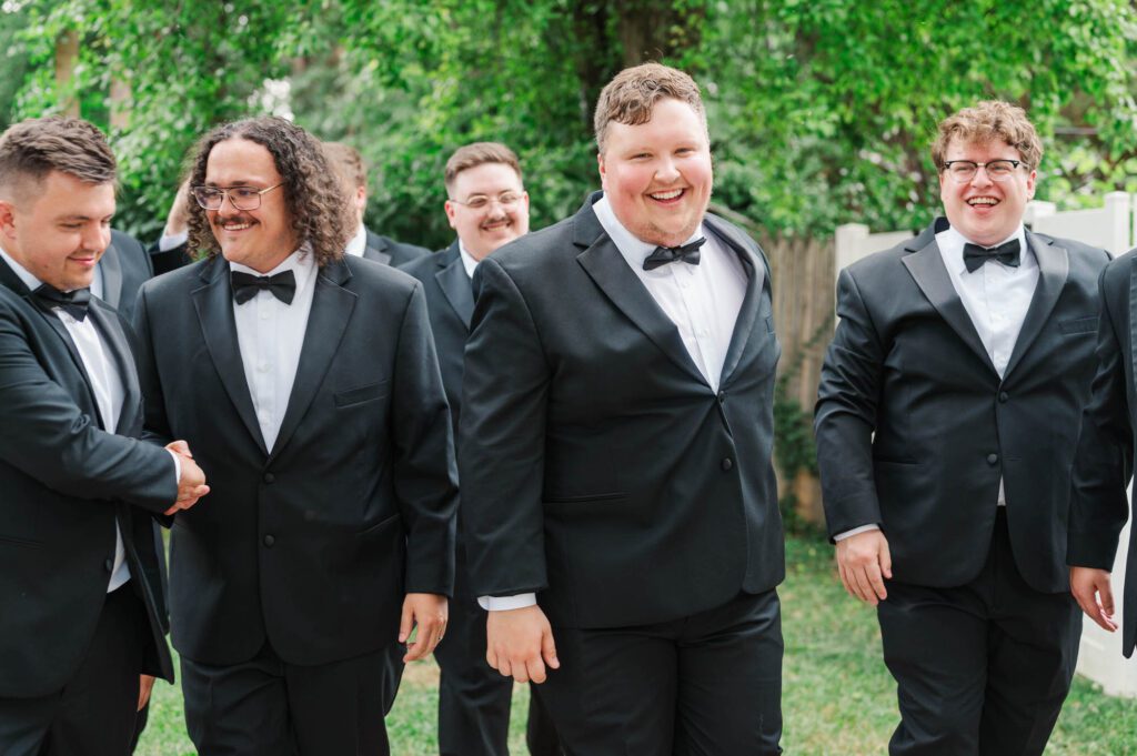 Groom with his groomsmen