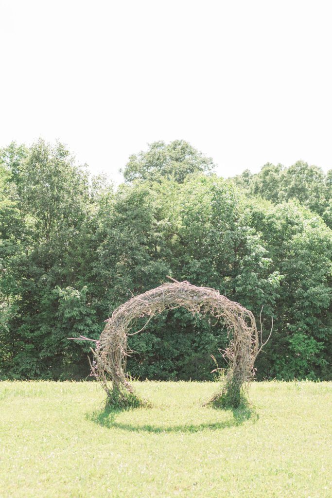 One of the ceremony sites at the Kentucky wedding venue Cornerstone Acres