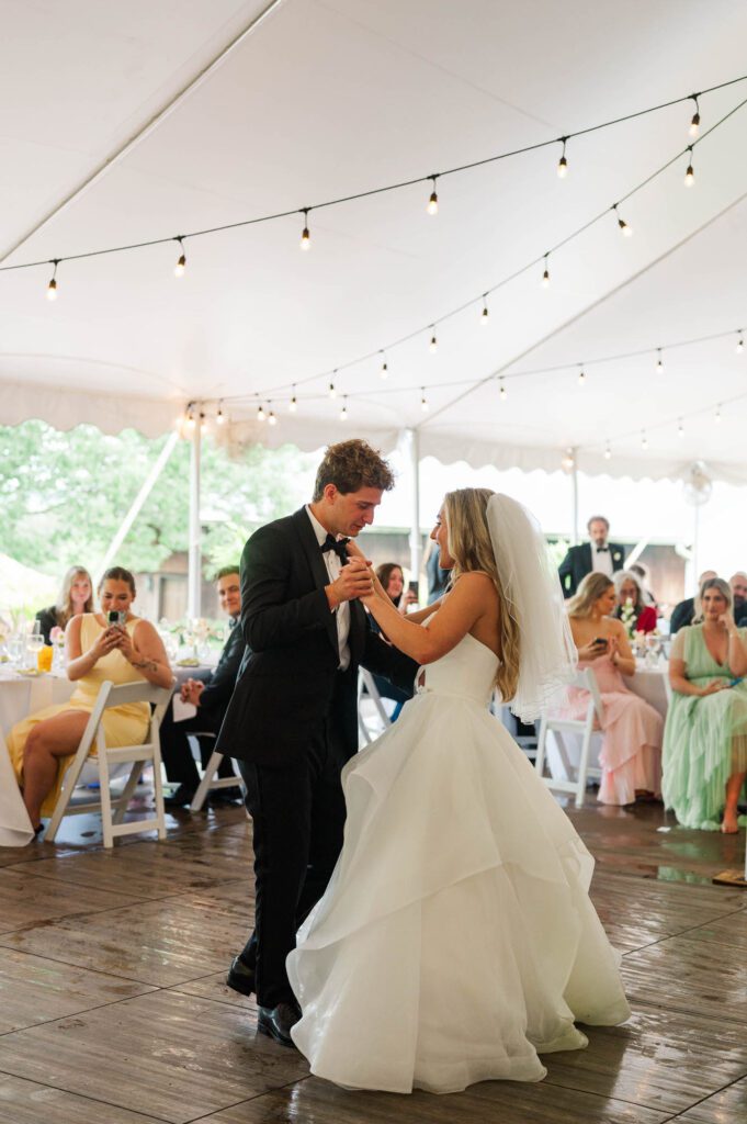 Bride and groom's first dance