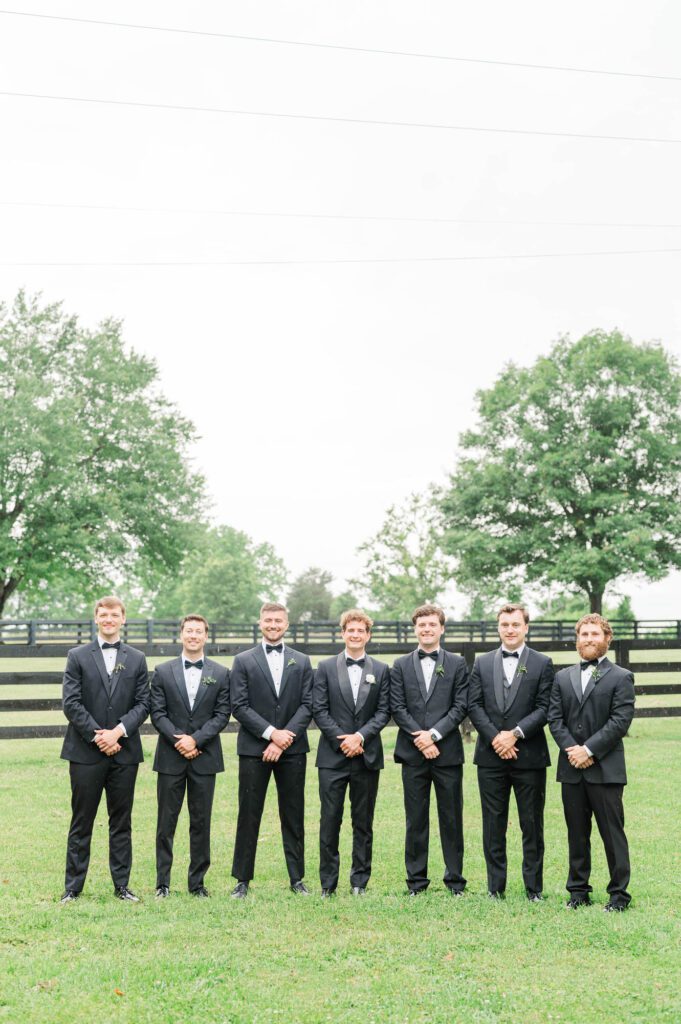 Groom and his groomsmen at the Bradshaw Duncan House