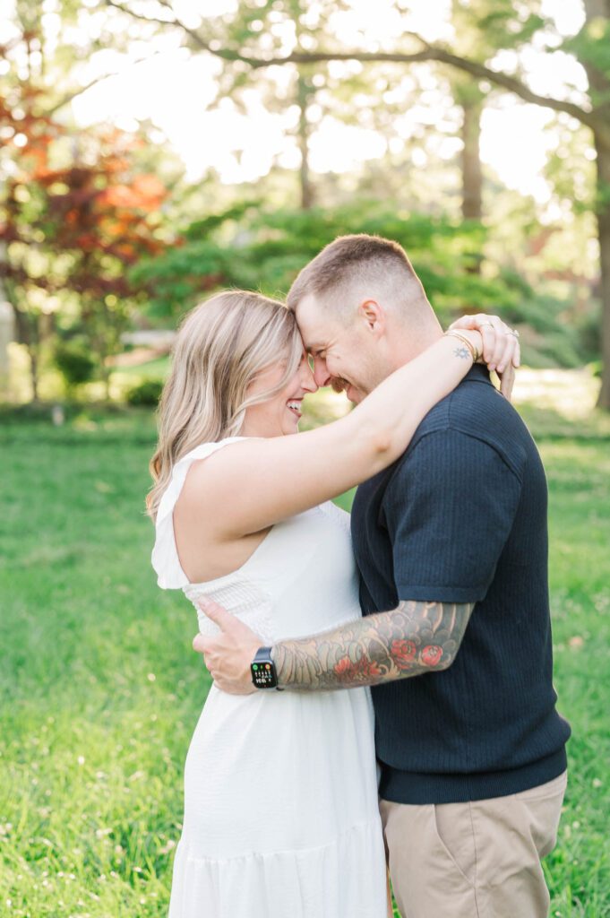 Couple shares a moment during their photo session