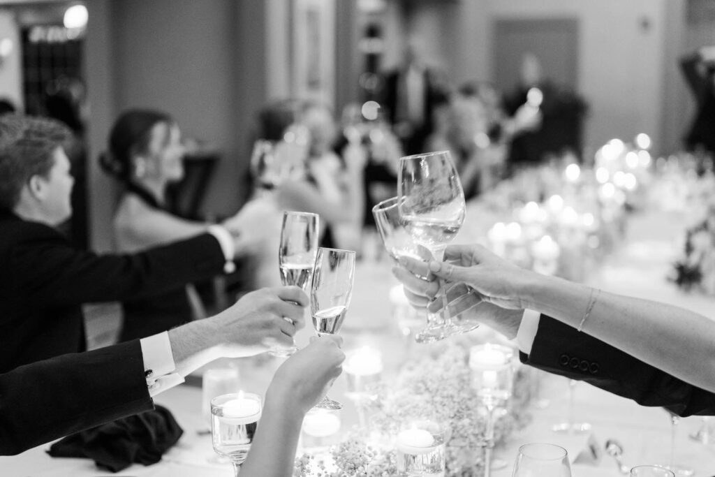 Cheers for toasts at Kenwood Country Club