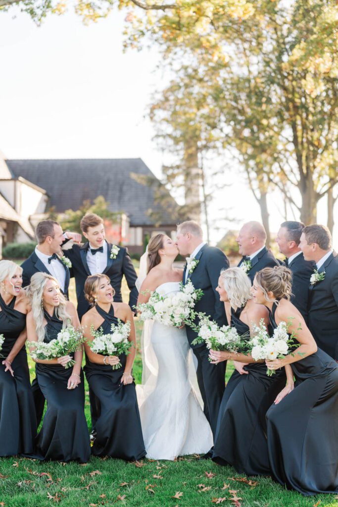 Bridal party at Kenwood Country Club