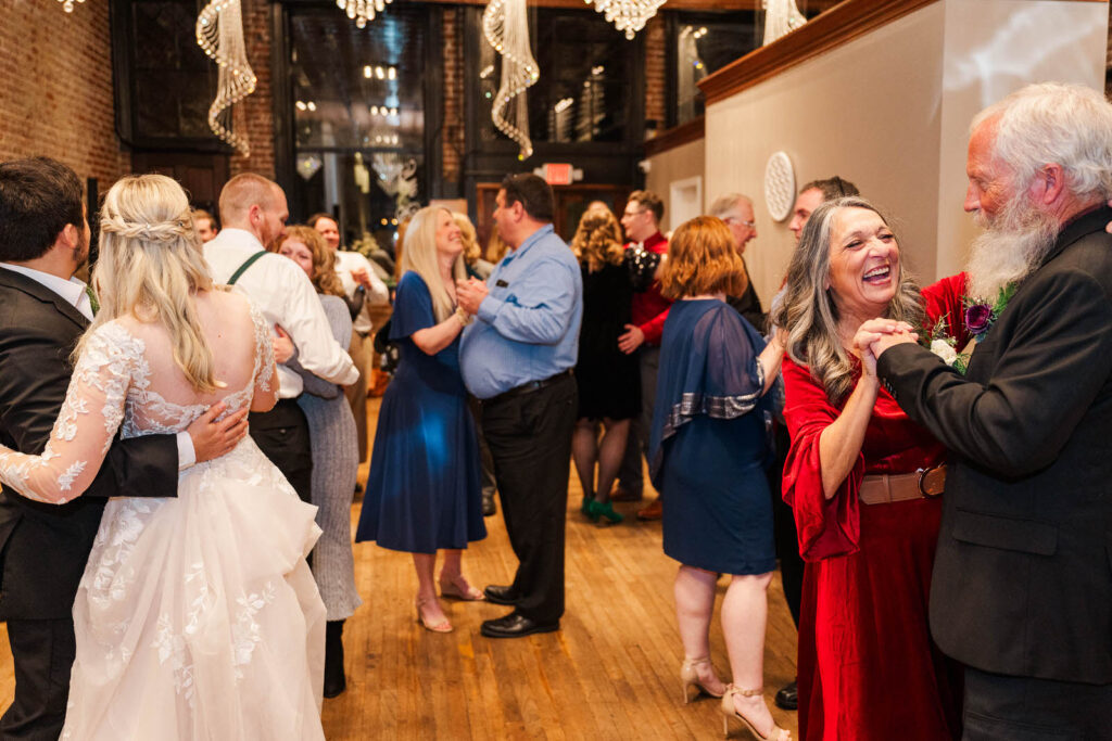 Anniversary dance at wedding reception at the Gatewood