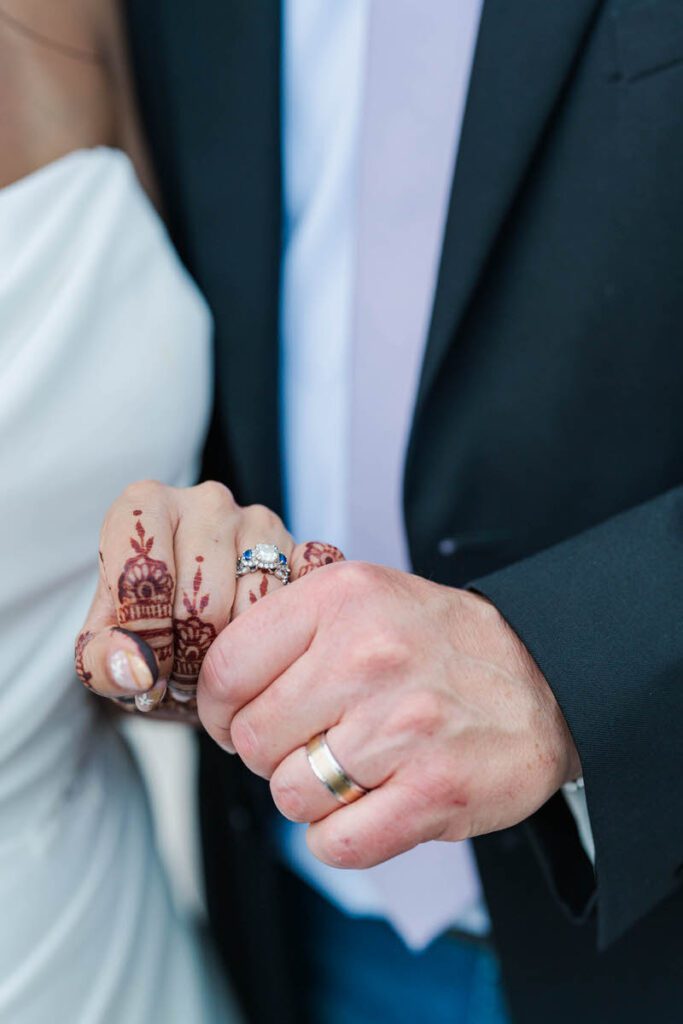 Newlywed portraits at Castle & Key