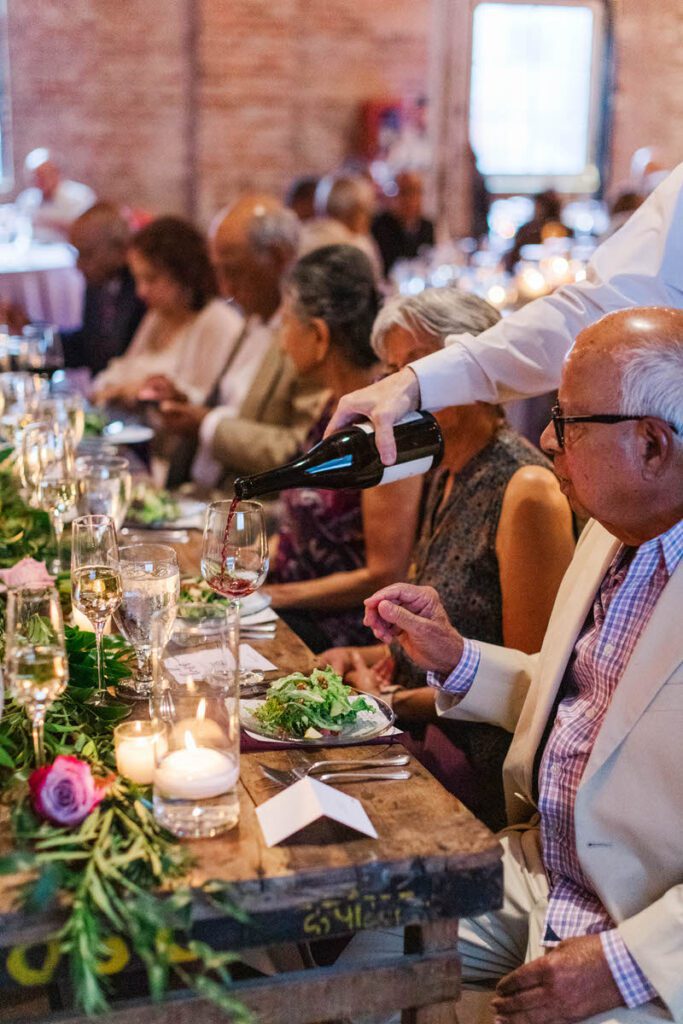 Wedding reception at Castle and Key Distillery