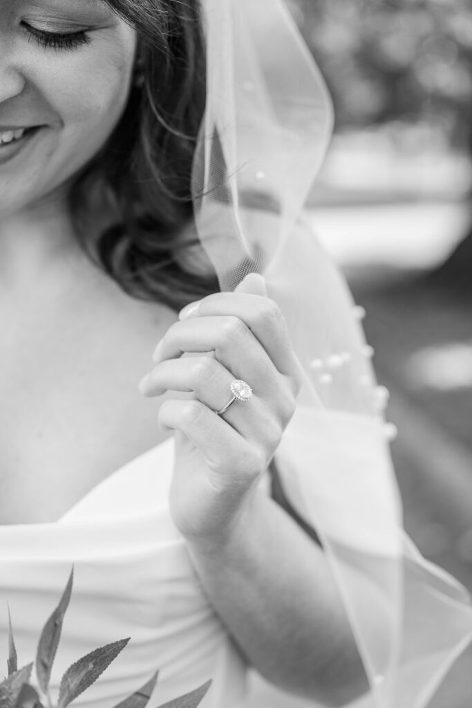 Bridal portraits for wedding day at The Bell House in Lexington