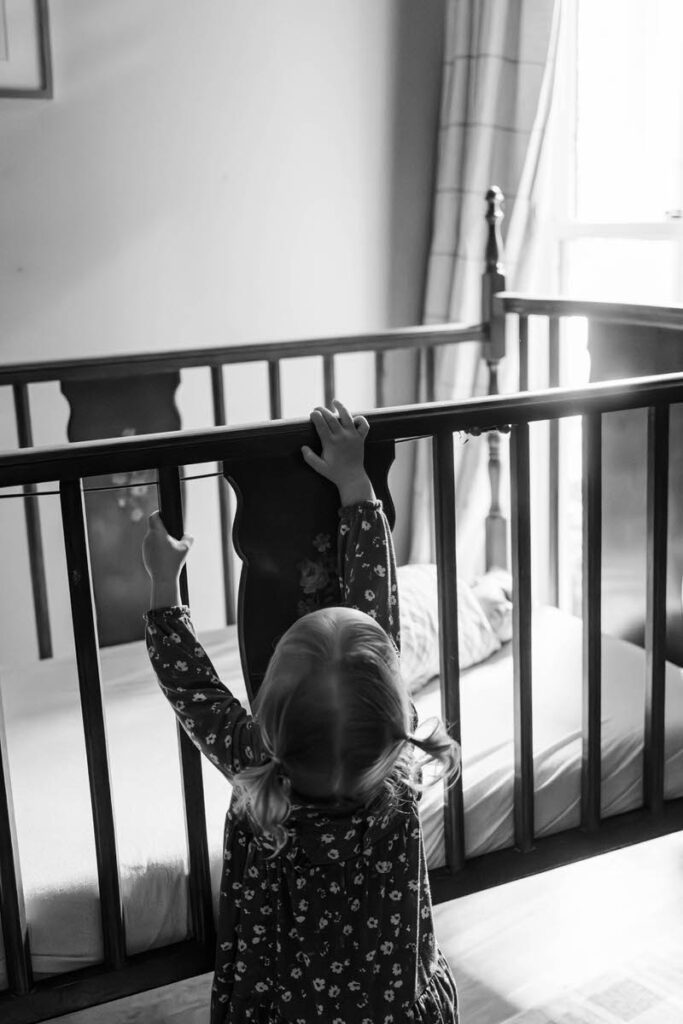 A black and white image of a toddler interacting with her newborn sibling.

Louisville In-Home Newborn Photographer

Michelle Bordenkircher Photography