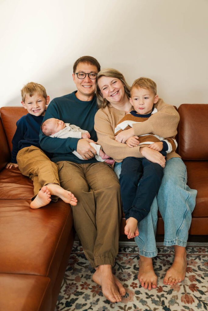 A family poses with their two toddlers and newborn baby. 

Louisville In-Home Newborn Photographer

Michelle Bordenkircher Photography