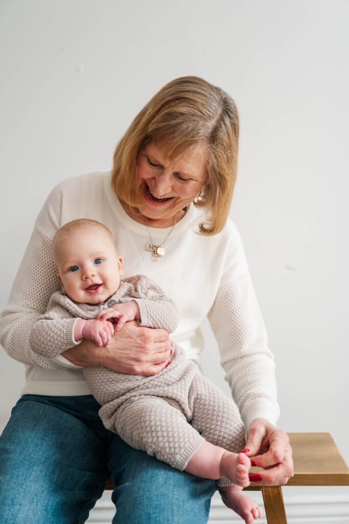 A grandmother smiles at her grandson.
Louisville Motherhood Photographer
Photos by Michelle Bordenkircher Photography