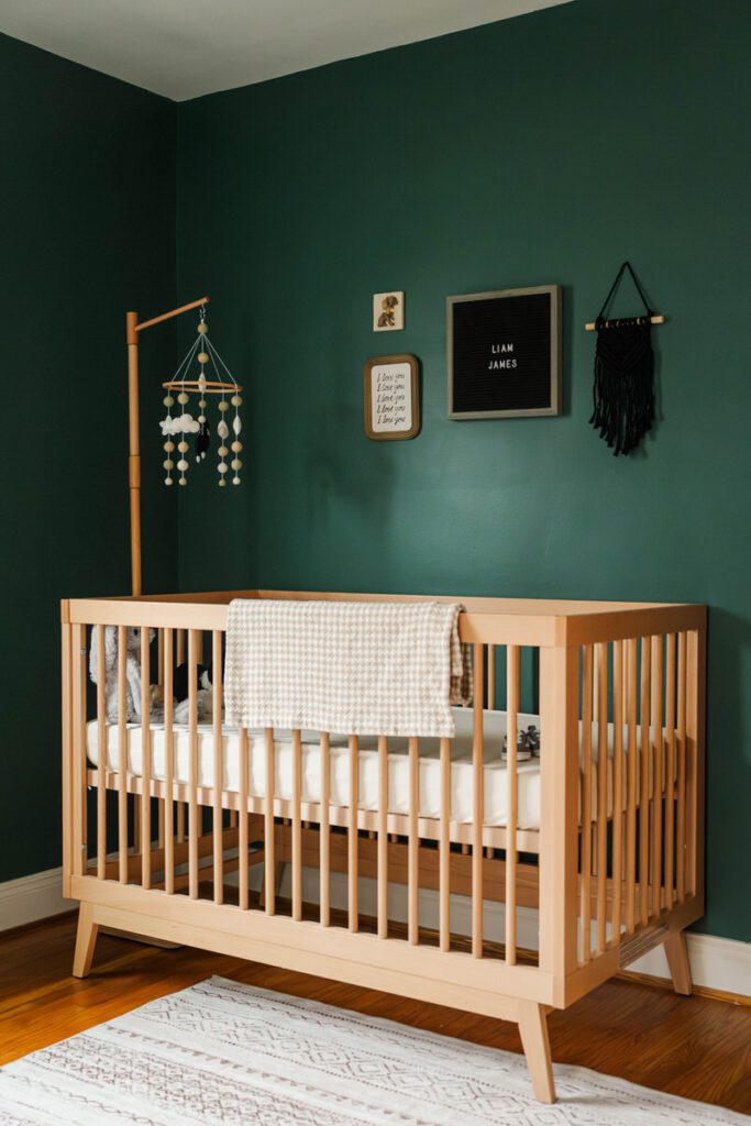 A detail shot of a nursery. Louisville In Home Newborn Session Photos by Michelle Bordenkircher Photography