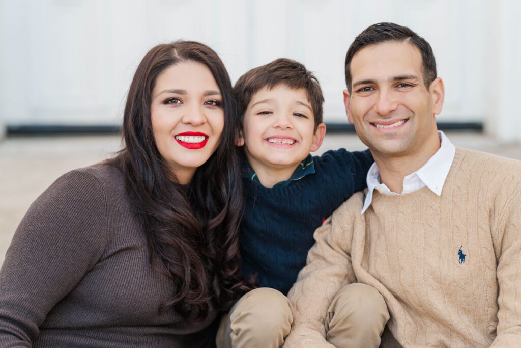 A family smiles together during their family session at the Louisville Water Tower.

Photos by Michelle Bordenkircher Photography